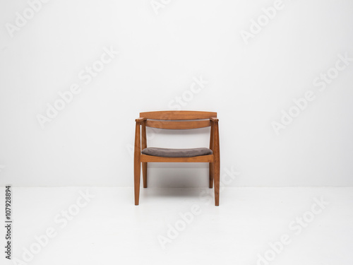 White wall texture with a chair