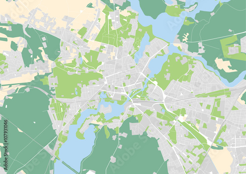Vektor Stadtplan von Potsdam