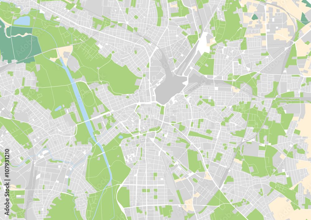 Vektor Stadtplan von Leipzig Vektor Stadtplan von Leipzig