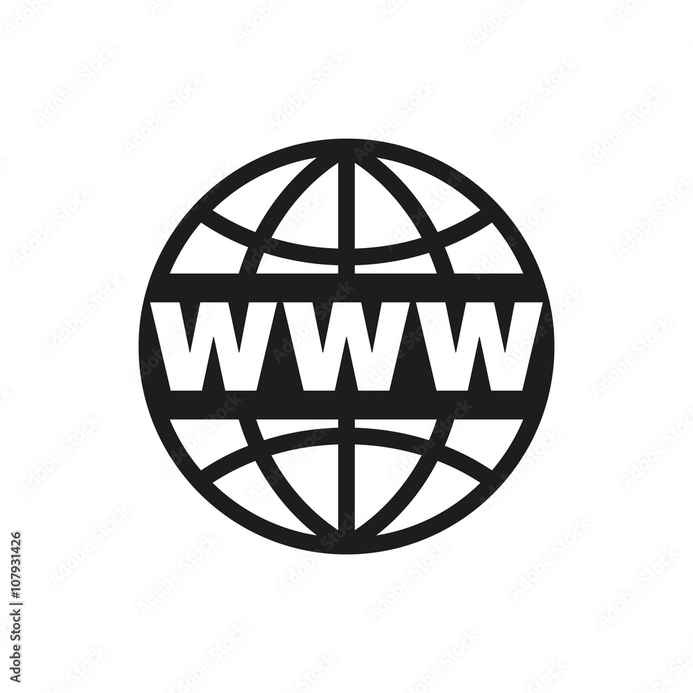 The WWW icon. SEO and browser, development symbol. UI. Web. Logo. Sign. Flat design. App. The WWW icon. SEO and browser, development symbol. UI. Web. Logo. Sign. Flat design. App.