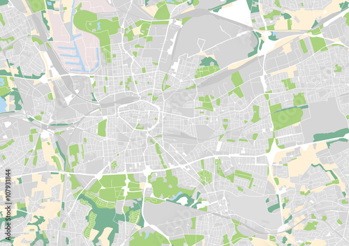 Vektor Stadtplan von Dortmund