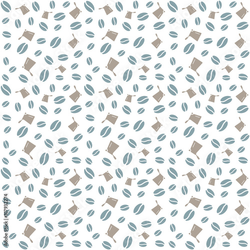 Coffee pattern seamless background