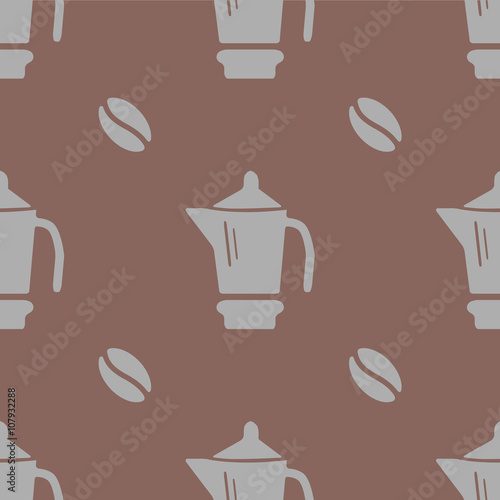Coffee pattern seamless background