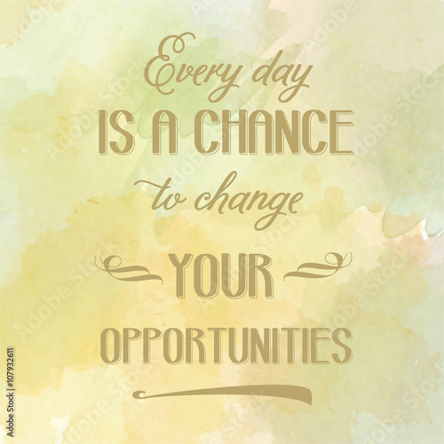 Motivation watercolor poster