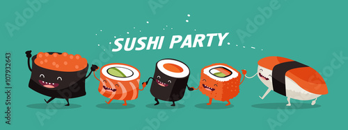 Sushi characters