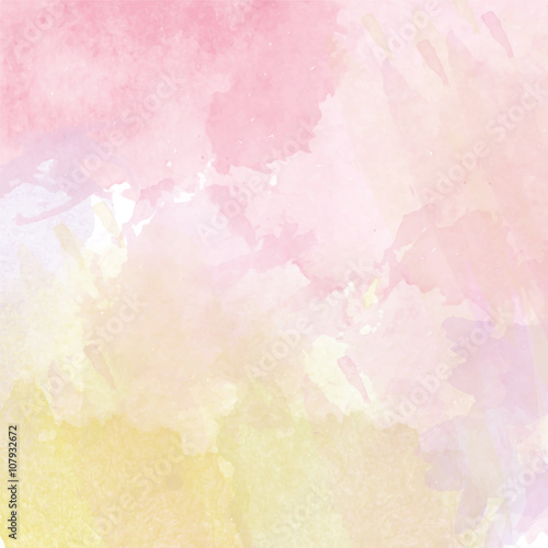 Abstract vector hand-drawn watercolor background