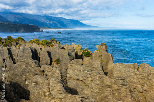 Pancake Rocks in Paparoa National Park, Punakaki rocks photo