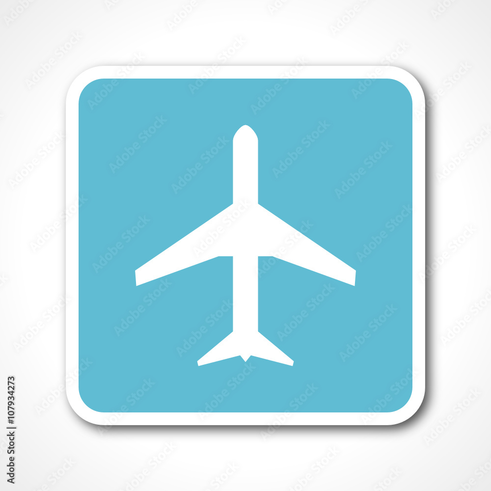 plane blue flat design vector web icon plane blue flat design vector web icon