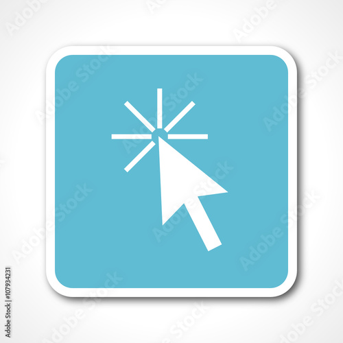 arrow blue flat design vector web icon 