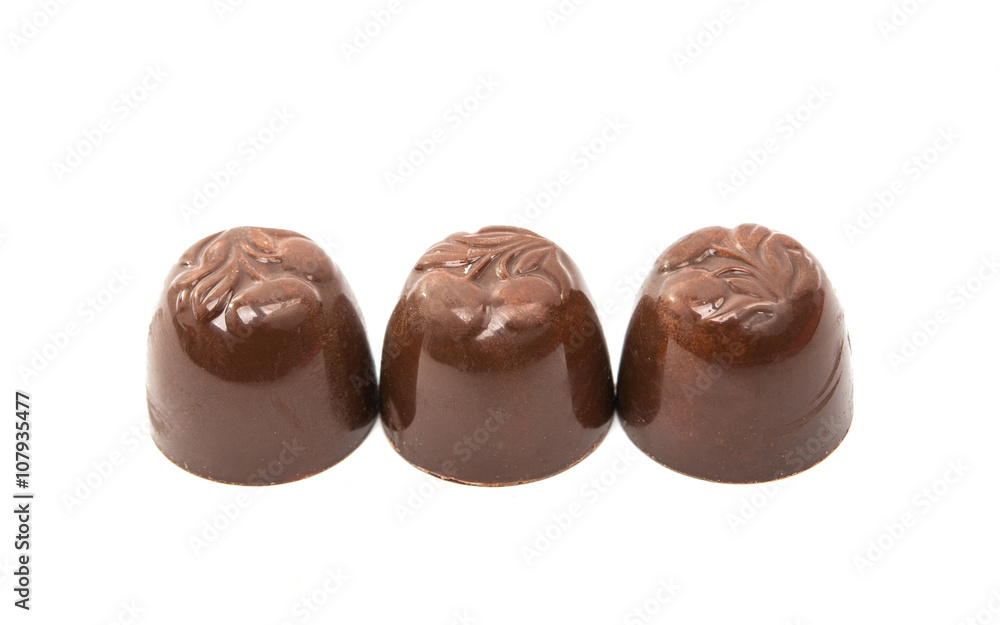 chocolate candy with cherry isolated chocolate candy with cherry isolated
