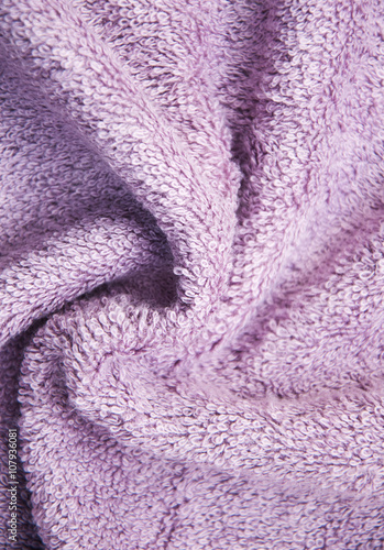 Purple bath fluffy towel