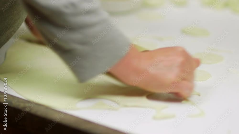Female hands preparing dumplings Female hands preparing dumplings
