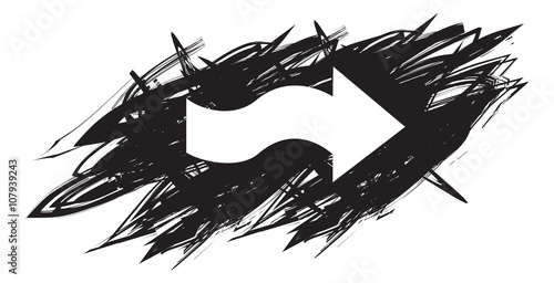 doodle arrows as design elements