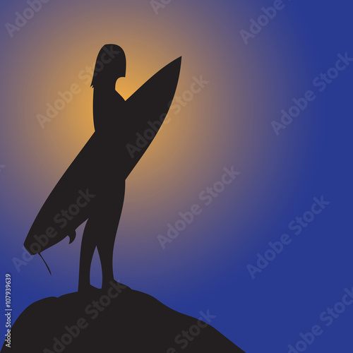 Silhouette of surfers © Dan Kosmayer