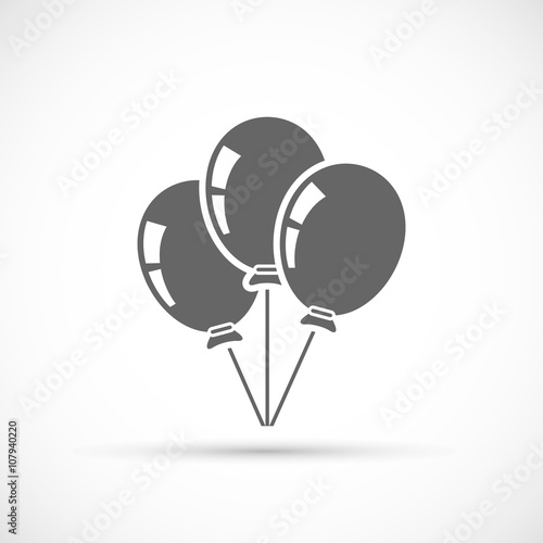 Baloons icon isolated