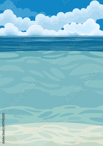 underwater landscape background