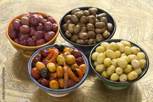 Moroccan variety of pickled olives