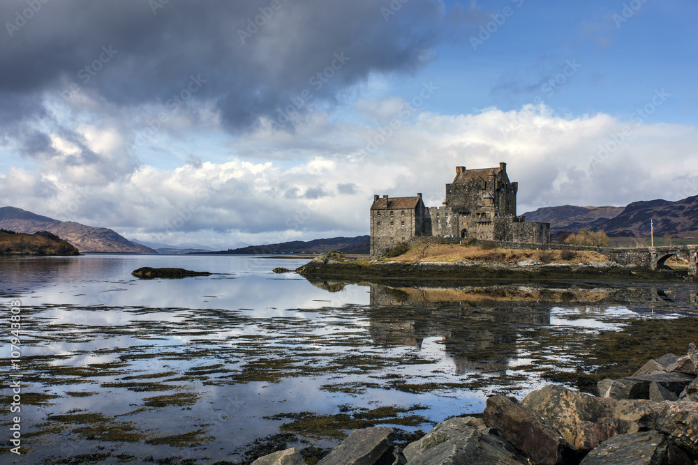 Eilean Donnan Castle in the Scottish Highlands Eilean Donnan Castle in the Scottish Highlands