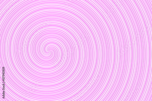 Illustration of a white and pink spiral