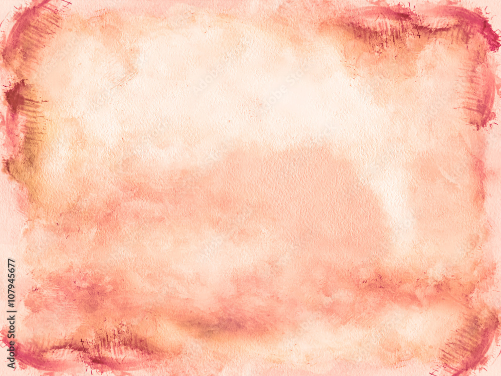 Fototapeta premium Water color retro background, cream