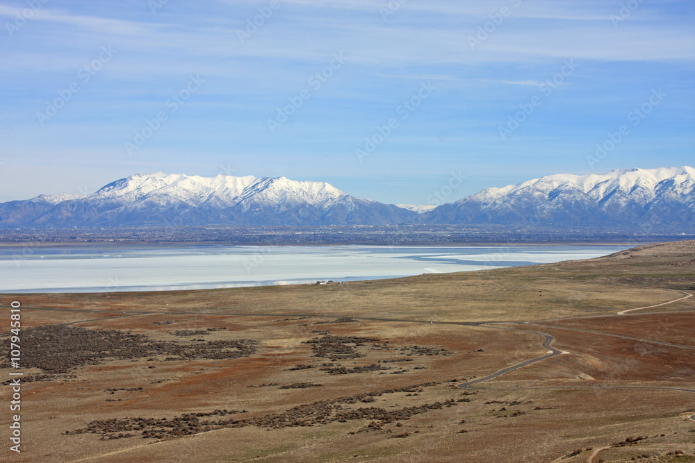Wasatch Front from Antelope Island, Utah