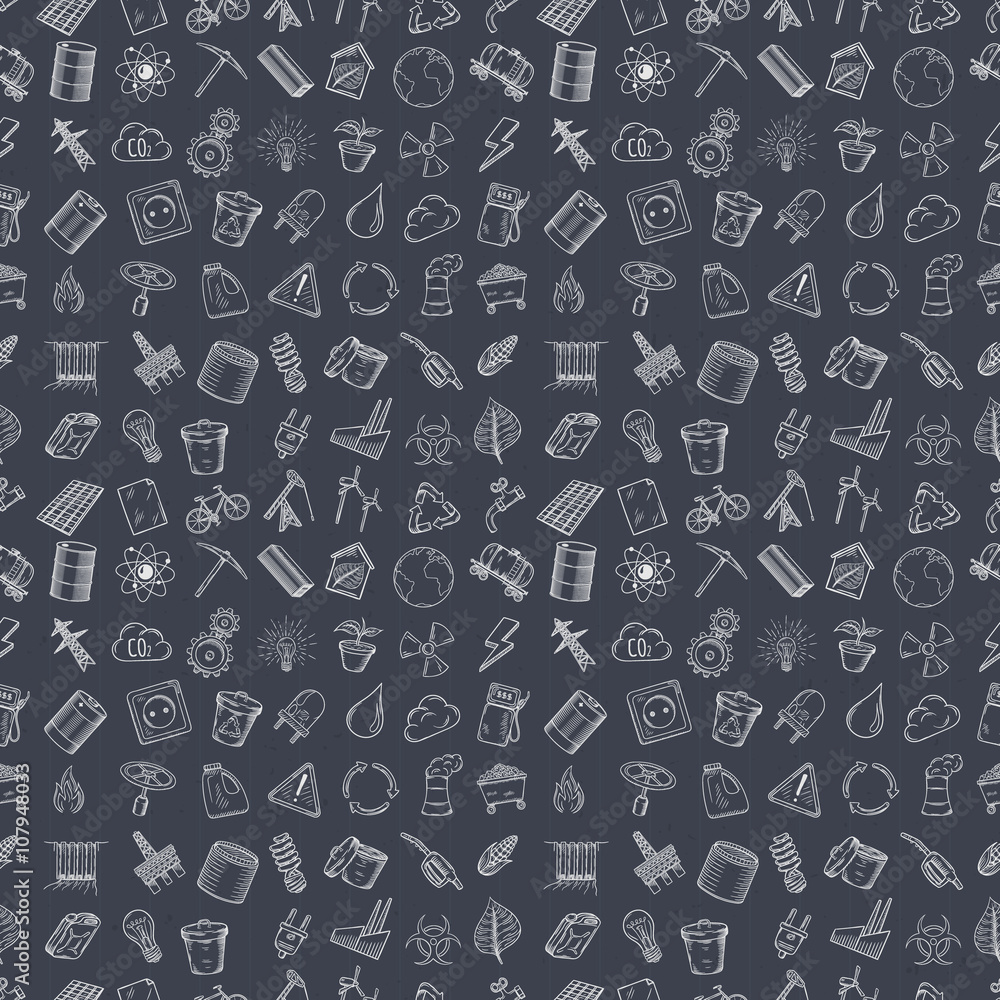 Set of industrial and ecology icons. Set of industrial and ecology icons.