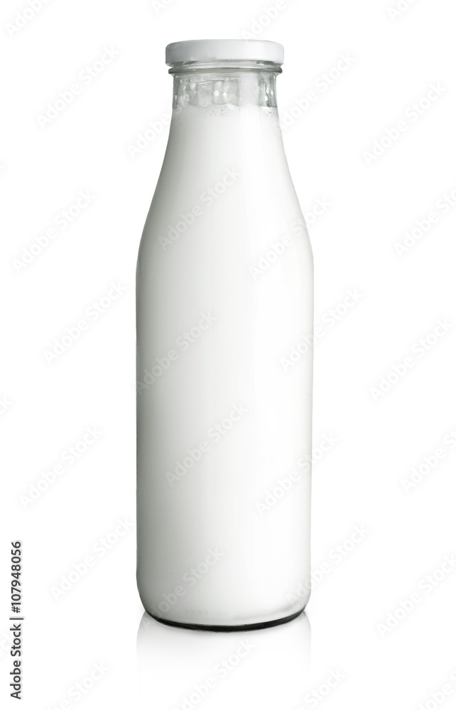 Bottle of milk isolated on white background Bottle of milk isolated on white background