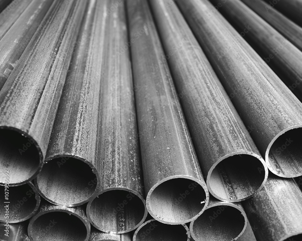 Grey Industrial tubes background Grey Industrial tubes background