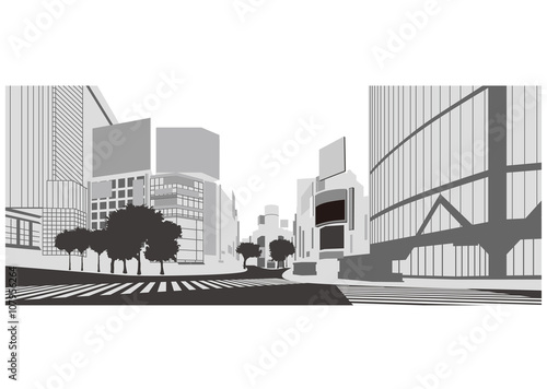 イラスト素材 渋谷の街並み Stock Illustration Adobe Stock