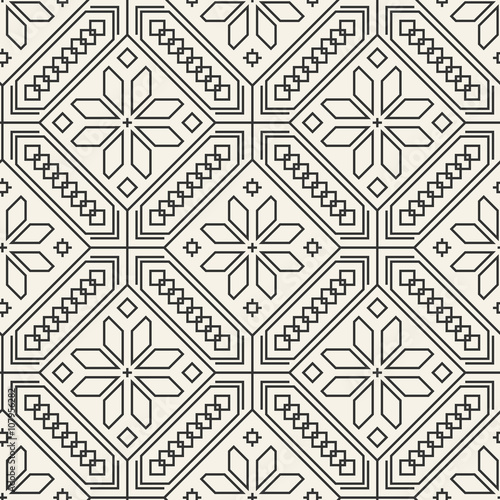 Seamless ethnic ukrainian pattern