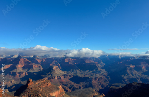 AZ-Grand Canyon National Park-S Rim on the Rim near Bright Angel Lodge is where we began our 9 night backpack in the snow.