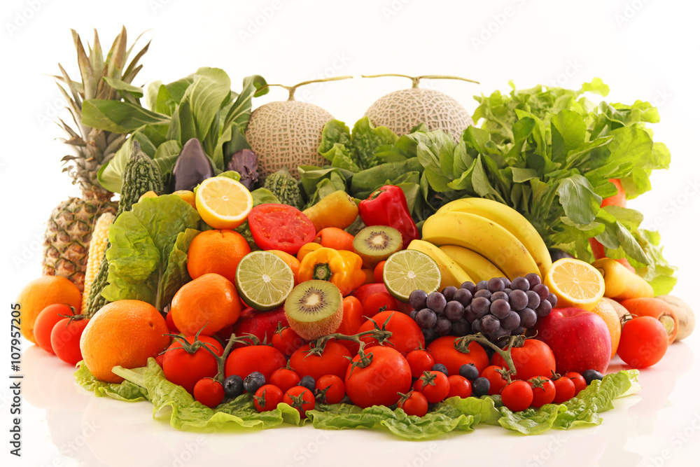 新鮮な野菜と果物