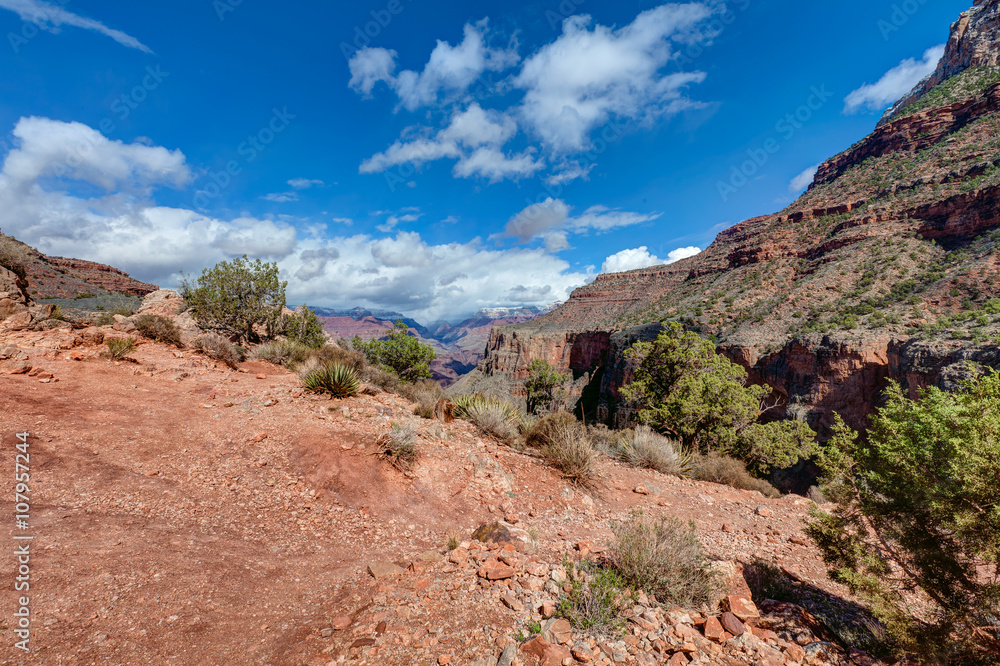 AZ-Grand Canyon National Park-S Rim-Bright Angel trail vista AZ-Grand Canyon National Park-S Rim-Bright Angel trail vista