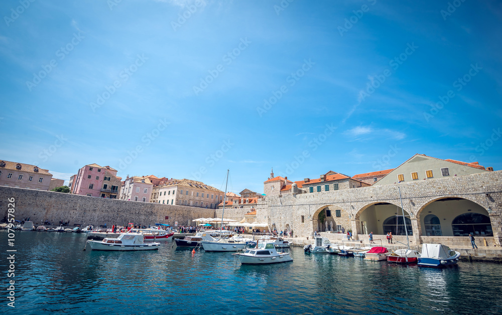 Dubrovnik boat harbor