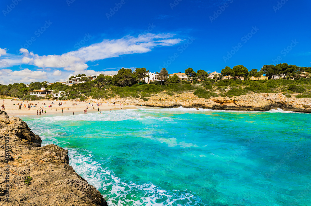 Sommer Urlaub Meer Bucht Strand Mallorca Spanien Sommer Urlaub Meer Bucht Strand Mallorca Spanien