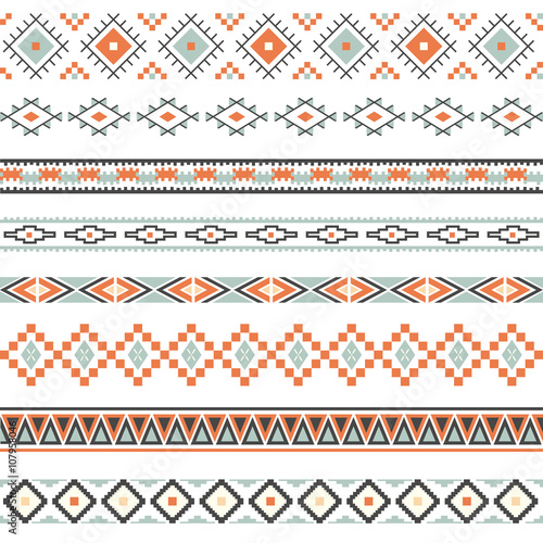Seamless pattern. Vector illustration for tribal design. Ethnic motif.
