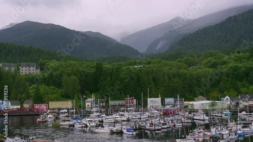 Ketchikan Alaska Leaving Port Time Lapse All logos removed.