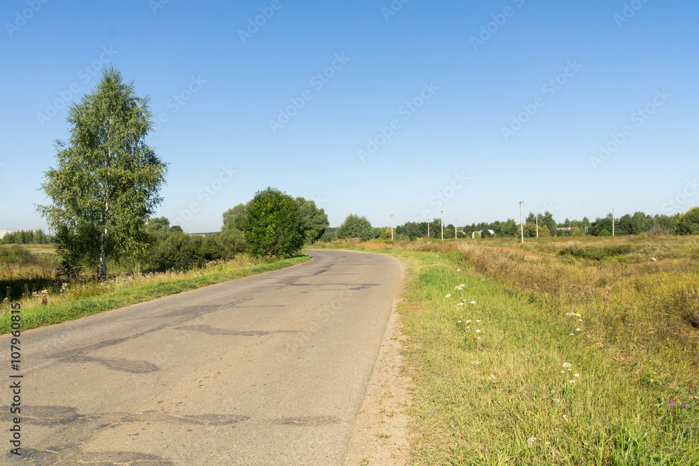 Cracked Rural Road