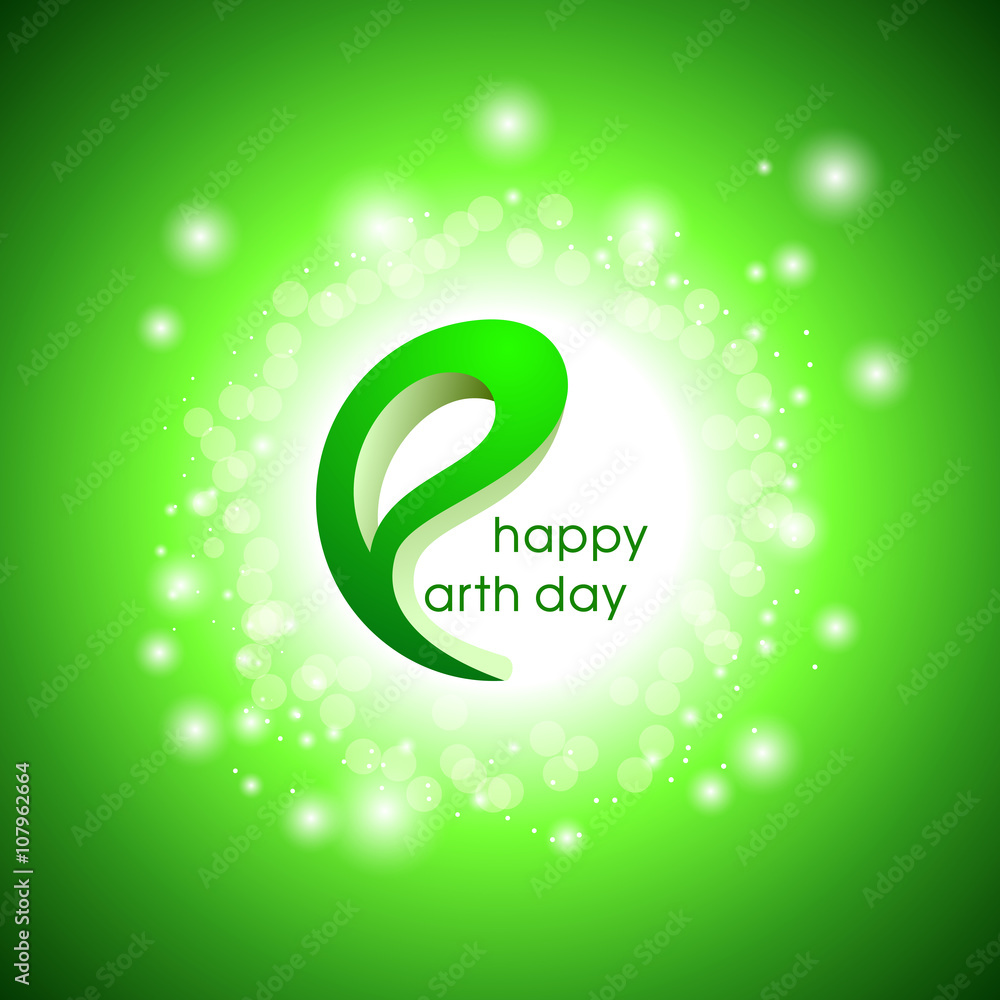 Happy Earth Day. Vector design illustration.