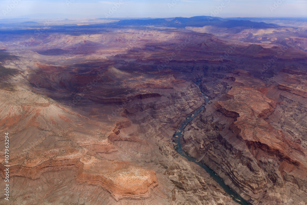 aerial view of Grand Canyon