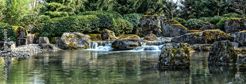 Photography Japangarten  mit Wasser - Panoramaaufnahme