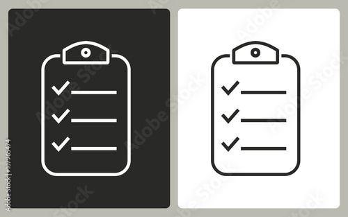 Clipboard - vector icon.