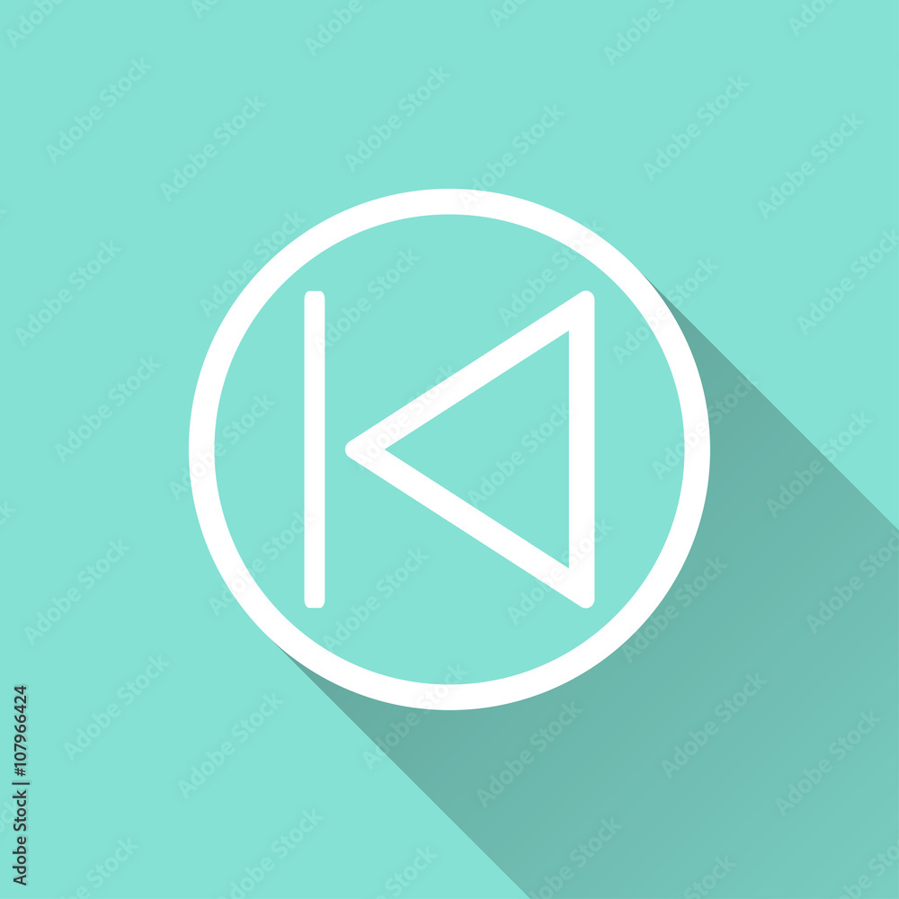 Backward- vector icon. Backward- vector icon.