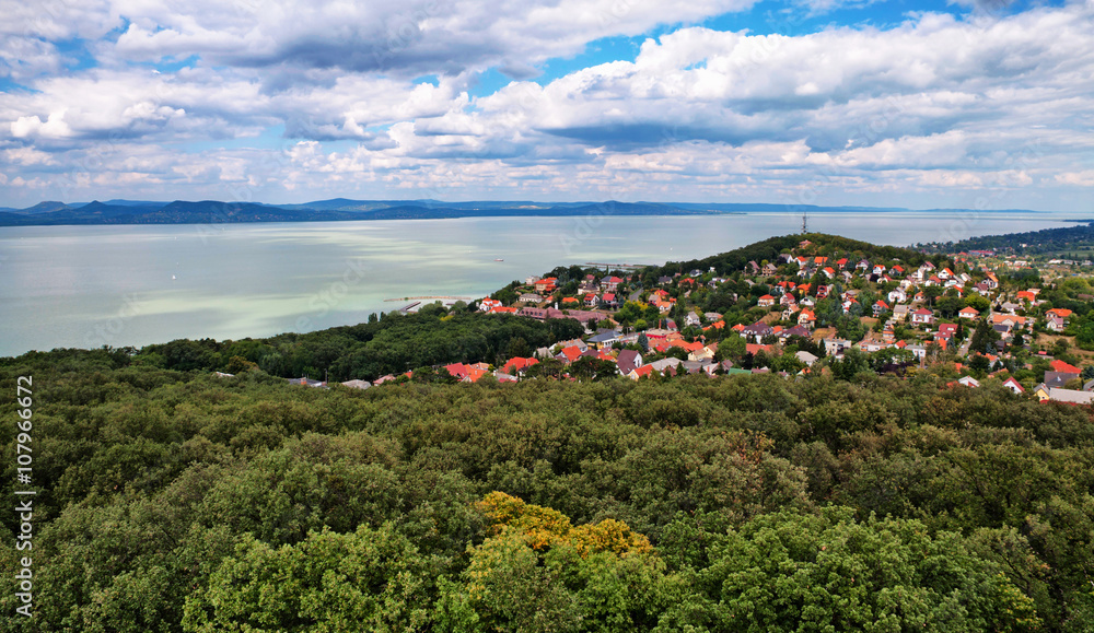 Landscape at lake Balaton,Hungary