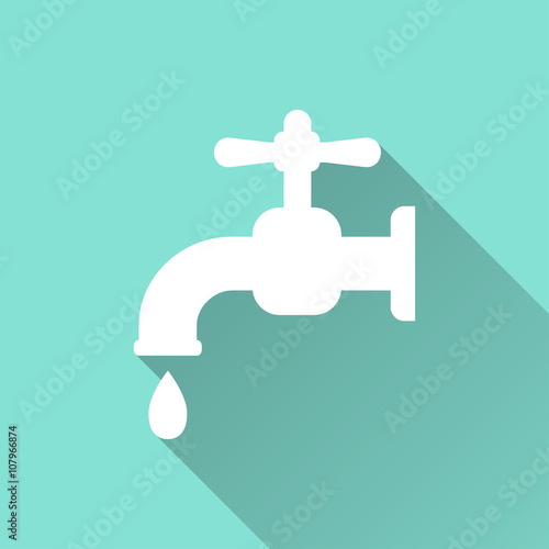 Faucet - vector icon.