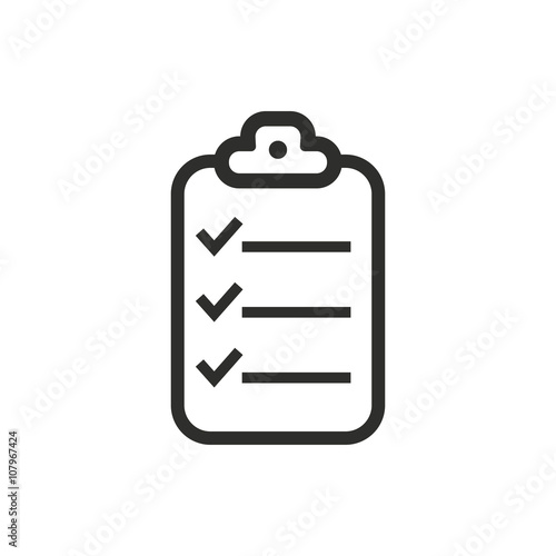 Clipboard - vector icon.