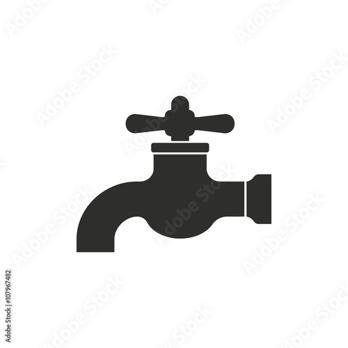 Faucet - vector icon.