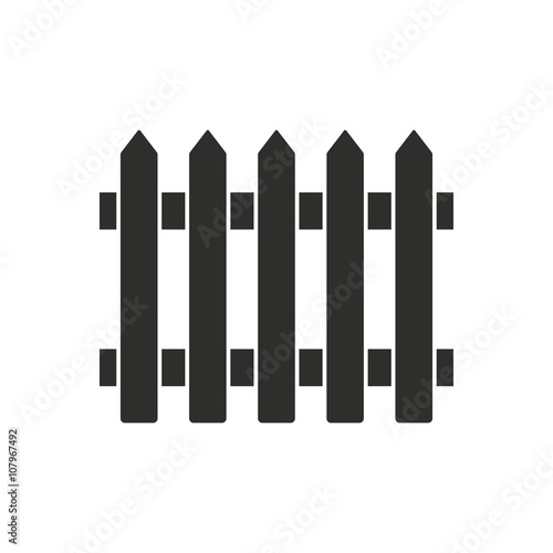 Fence - vector icon.