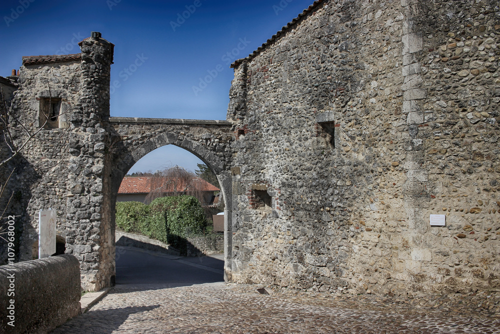 Arch Entrance of The Medieval Town of Perouges