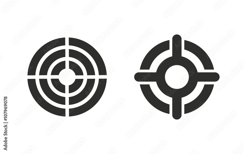 Aim - vector icon. Aim - vector icon.